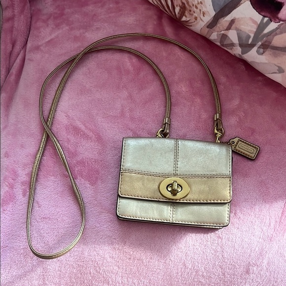 Coach Gold Mini Bag - Picture 1 of 12